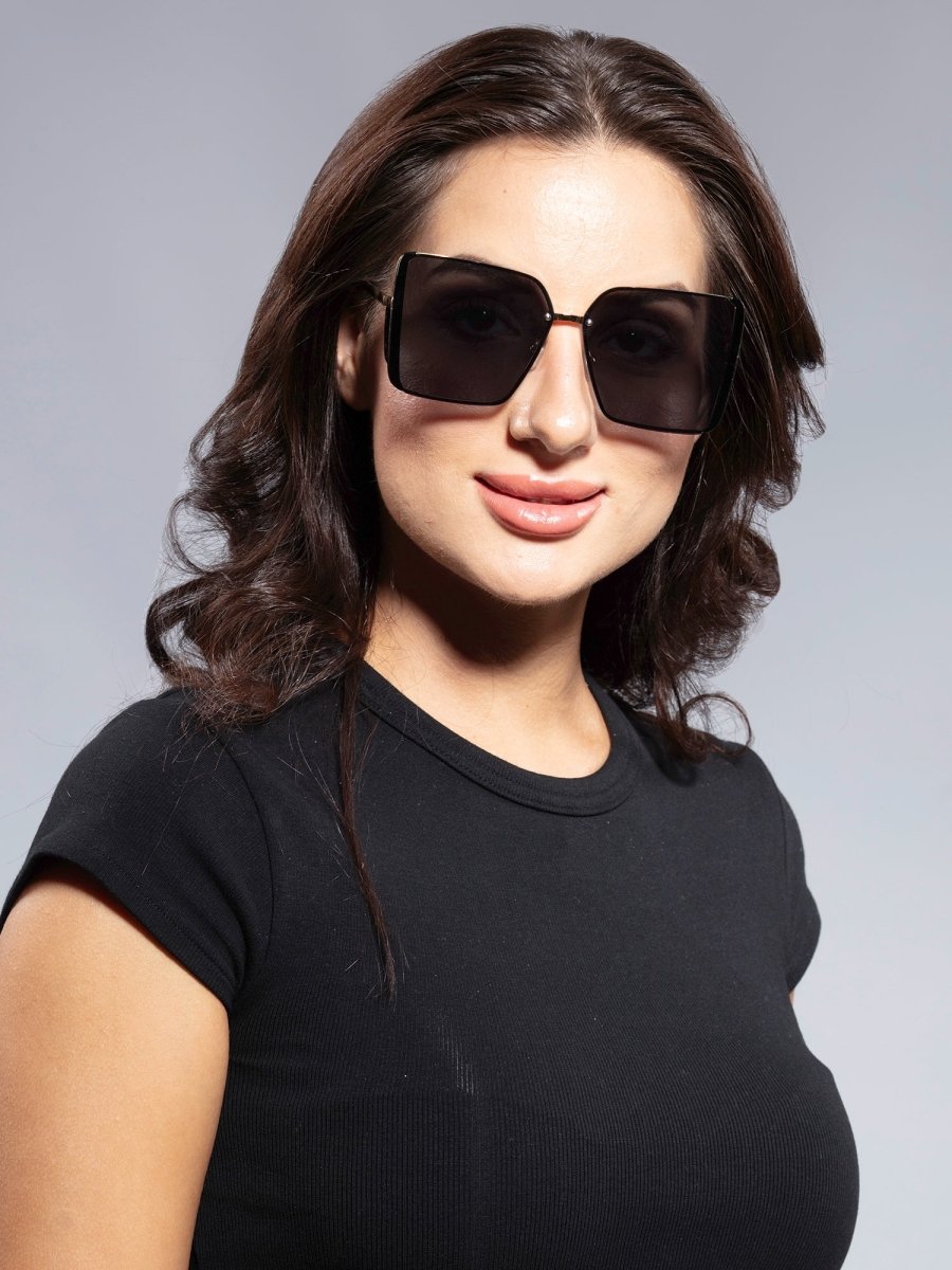 BLACK GILDED SUNGLASSES - DIMEH