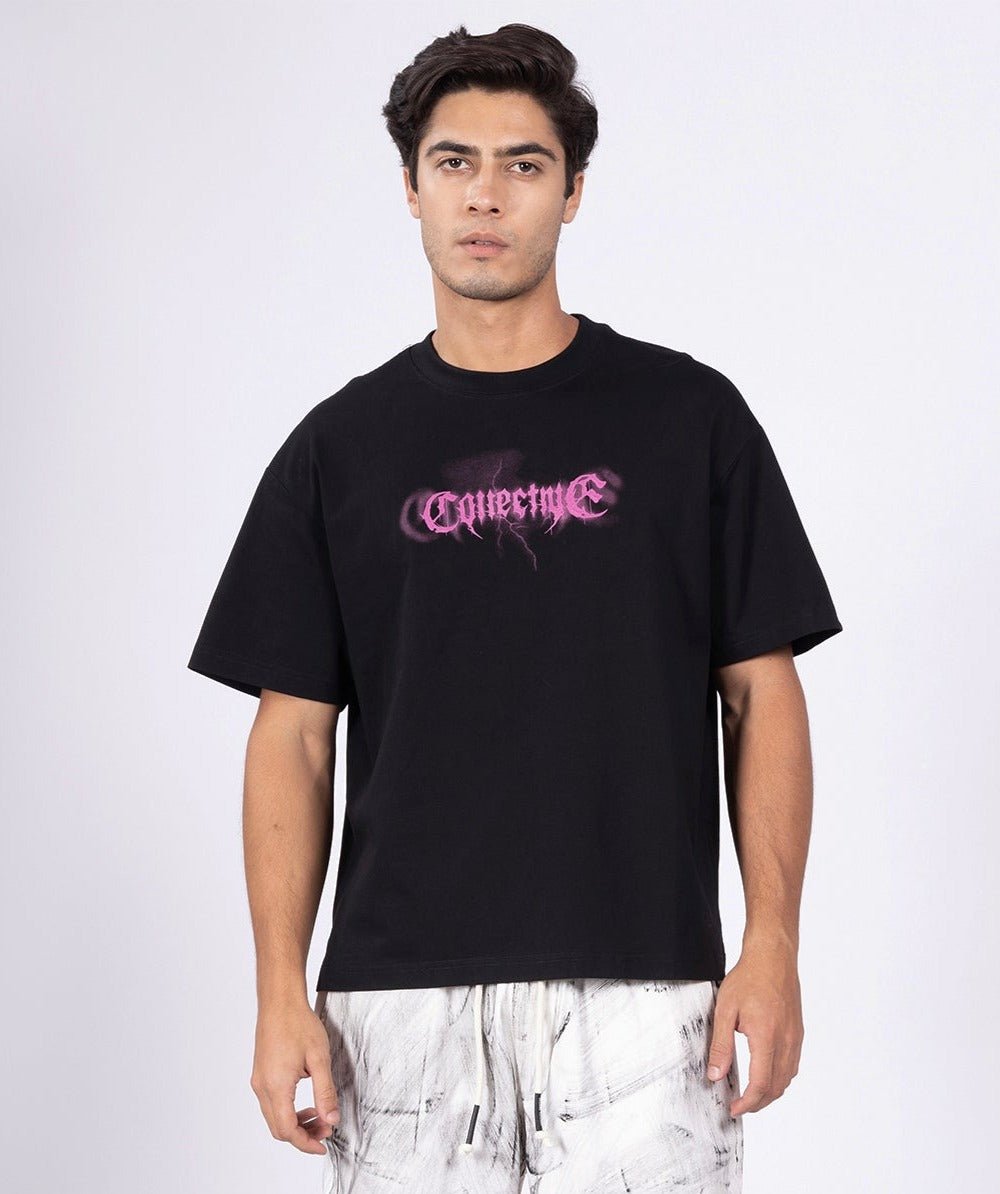 Collective Vibes Black Tee - DIMEH