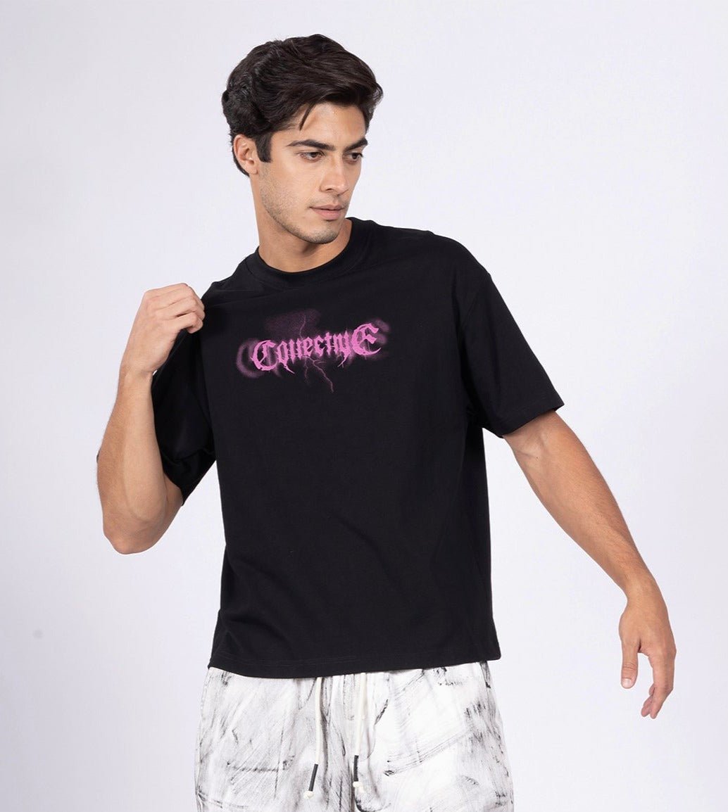 Collective Vibes Black Tee - DIMEH