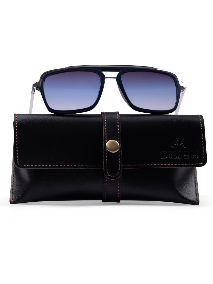 DEEP BLUE GLINT SUNGLASSES - DIMEH