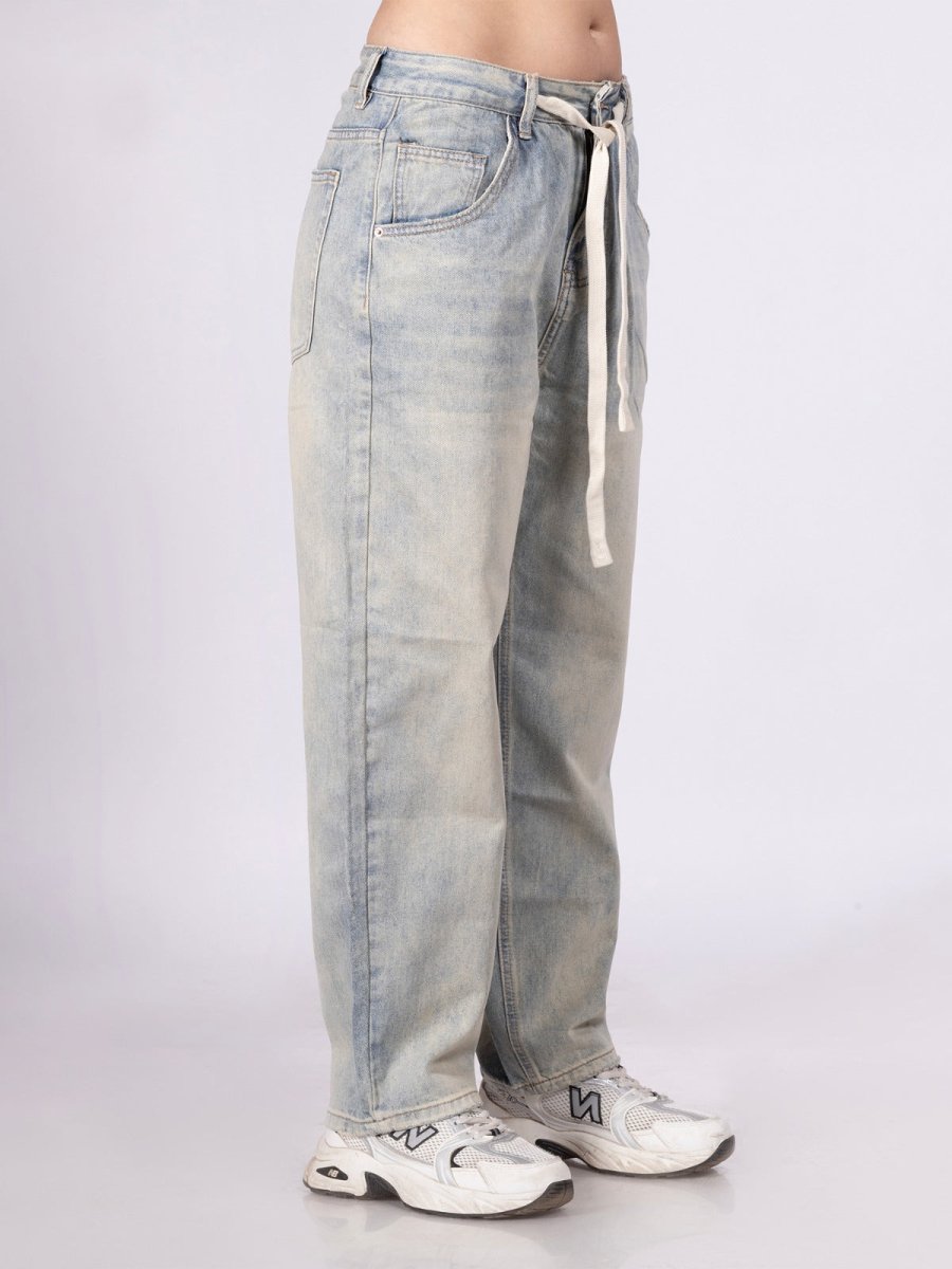 Flushed Out Light Blue Jeans [ Unisex ] - DIMEH