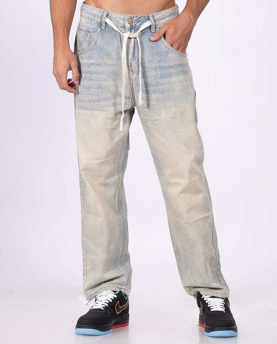 Flushed Out Light Blue Jeans [ Unisex ] - DIMEH