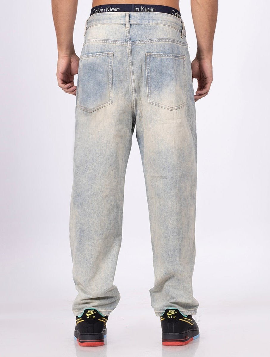 Flushed Out Light Blue Jeans [ Unisex ] - DIMEH