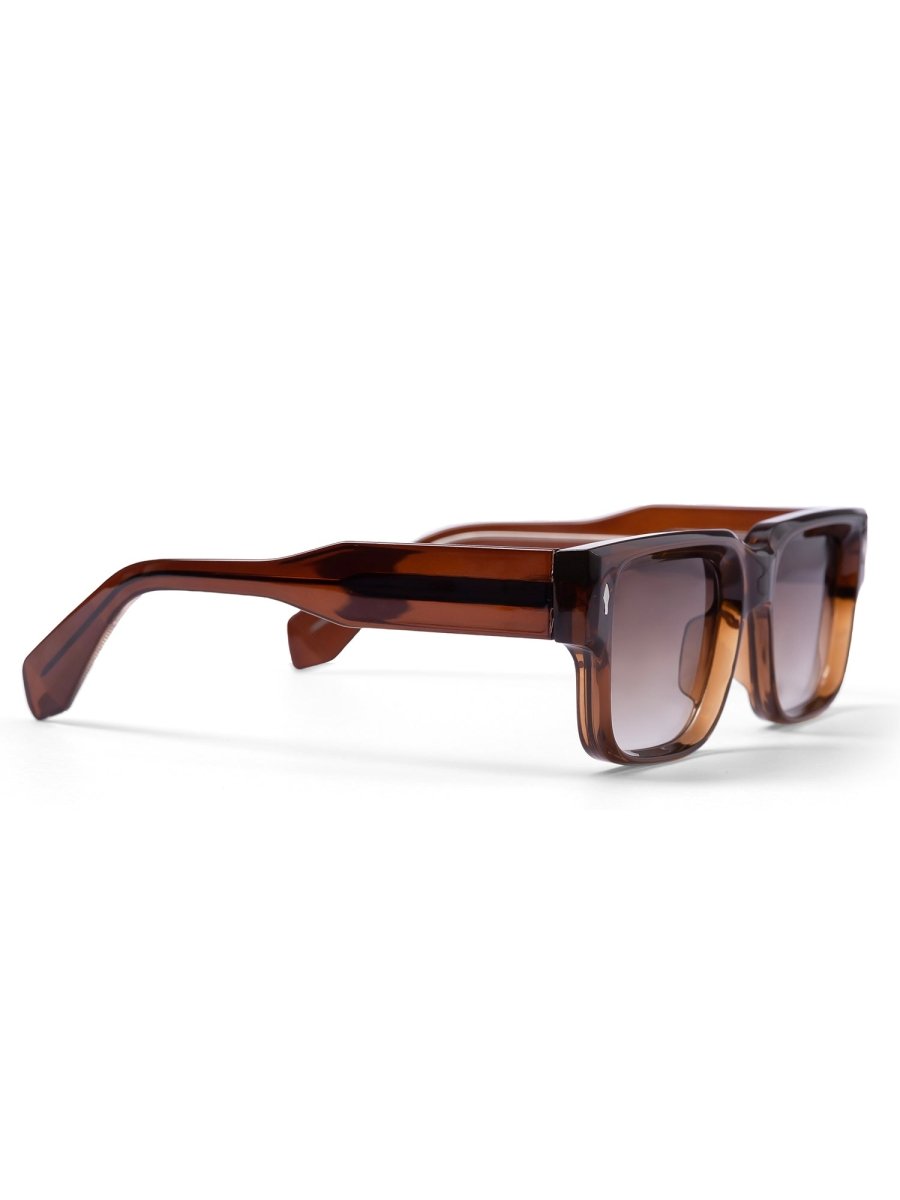 GLOSSY BROWN SUNGLASSES - DIMEH