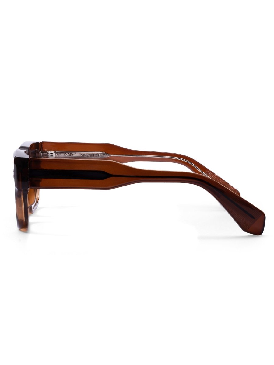 GLOSSY BROWN SUNGLASSES - DIMEH