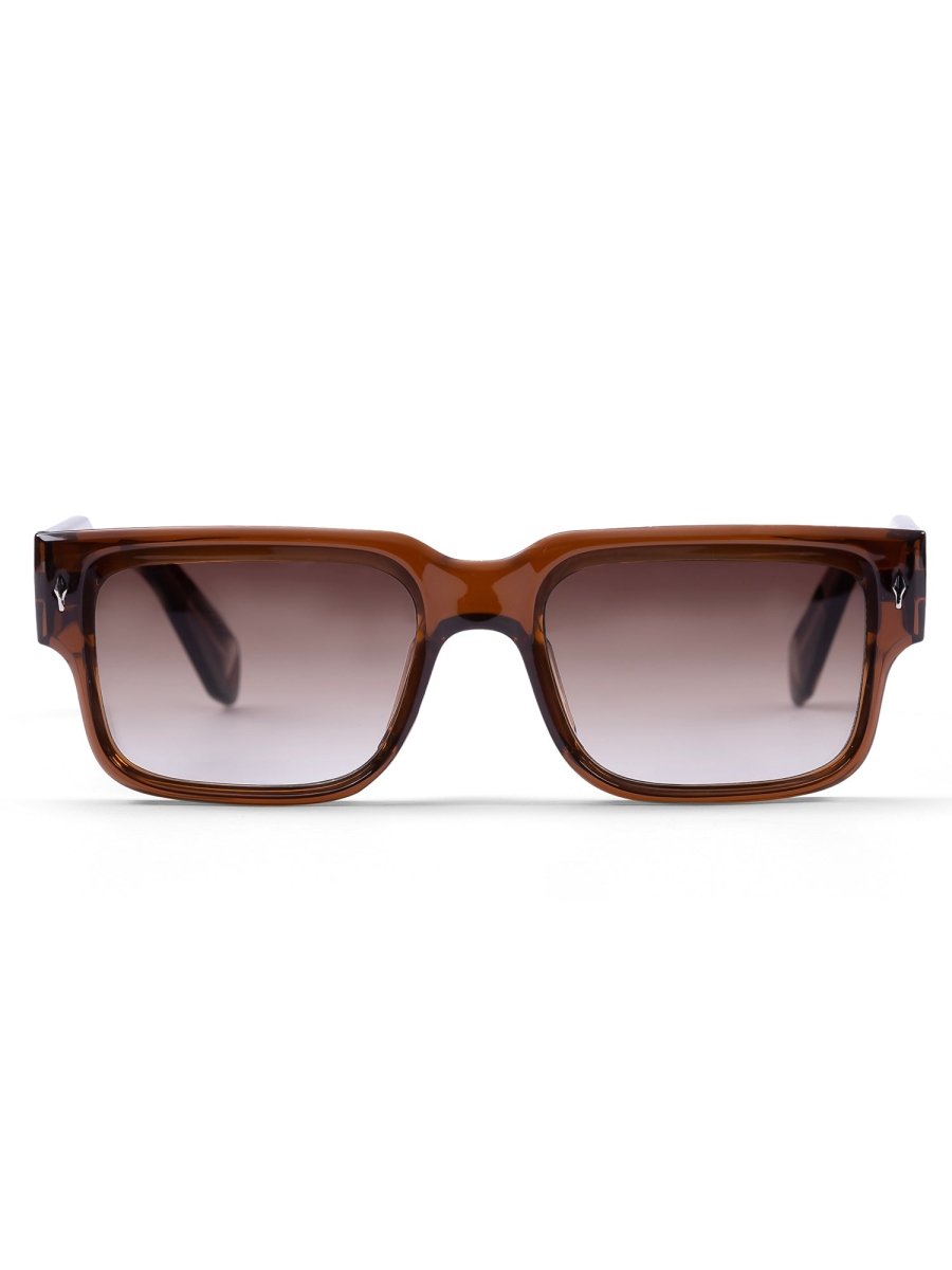 GLOSSY BROWN SUNGLASSES - DIMEH