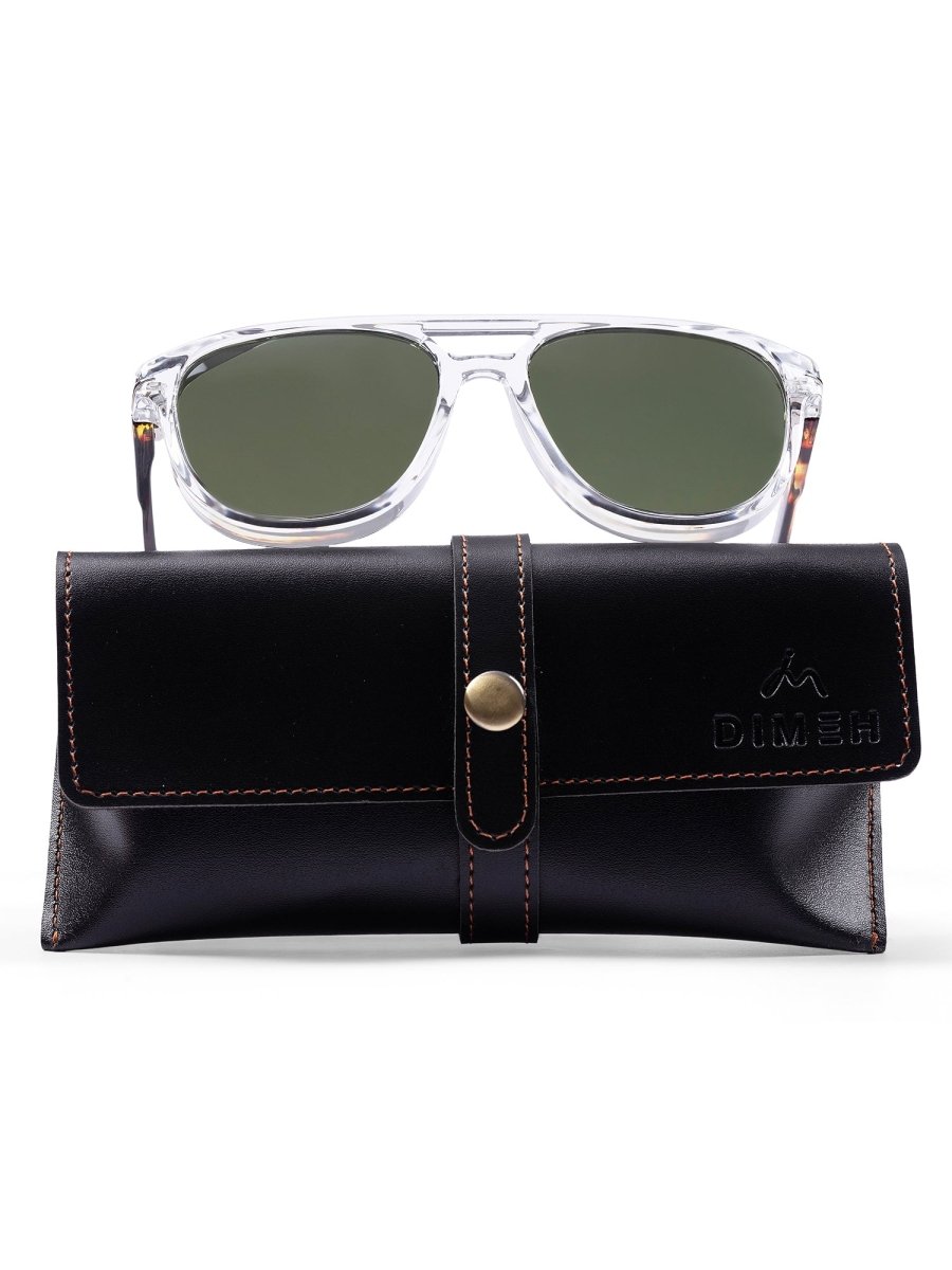 GREEN HORIZON CRYSTAL SUNGLASSES - DIMEH