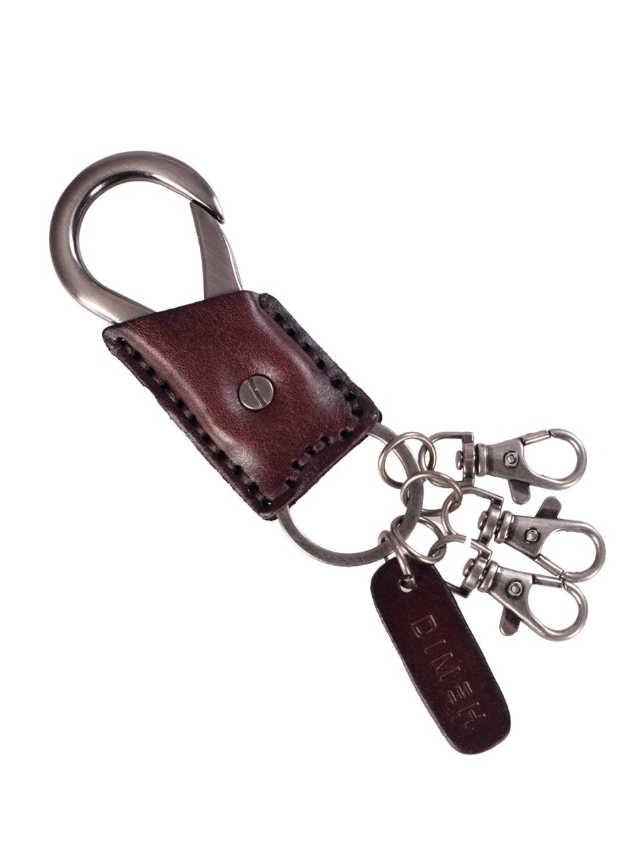 Leather Brown Keychain - DIMEH