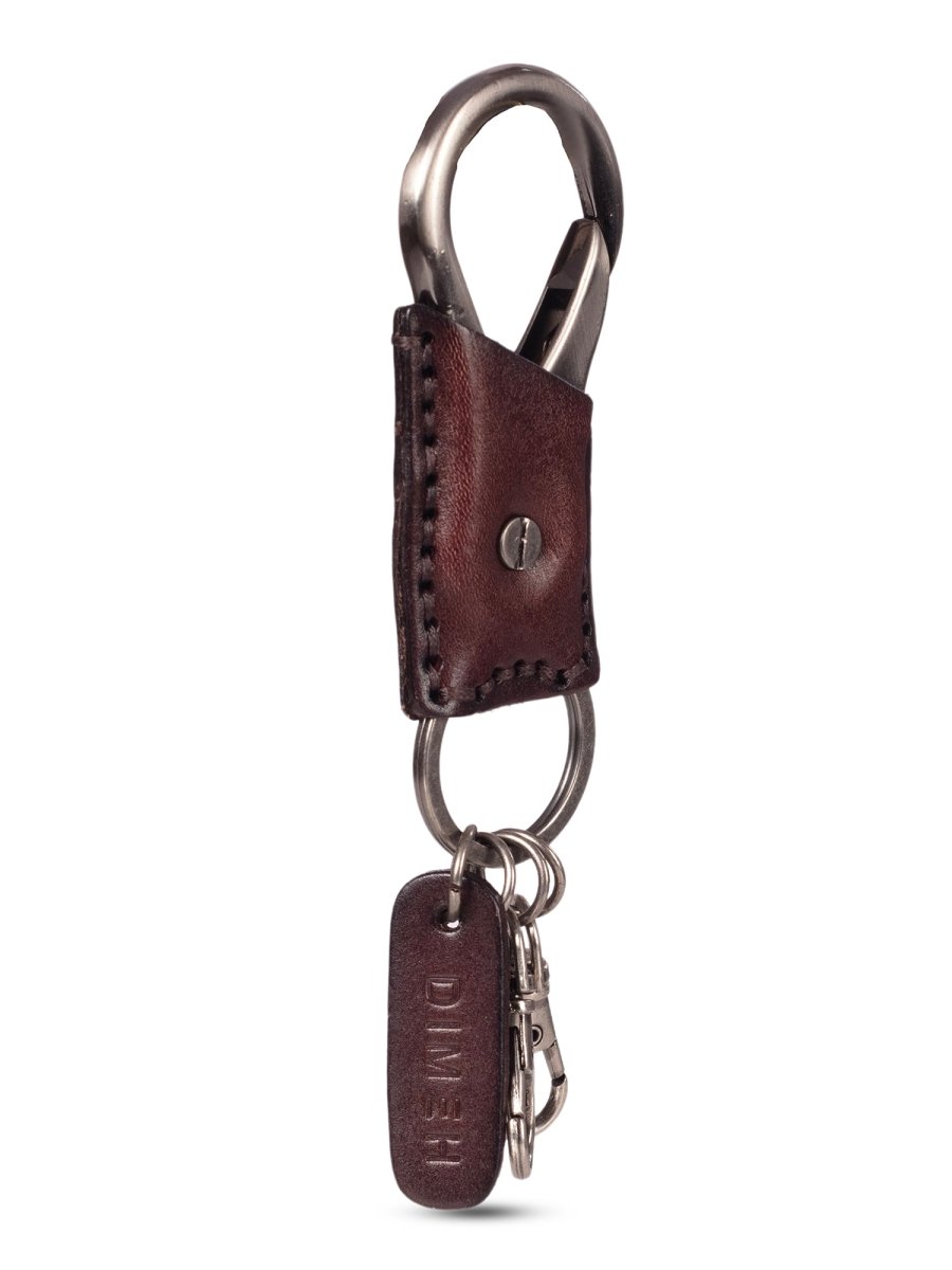 Leather Brown Keychain - DIMEH