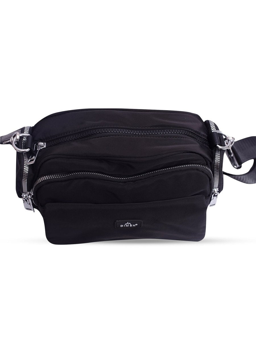 Modish Black Bum Bag - DIMEH