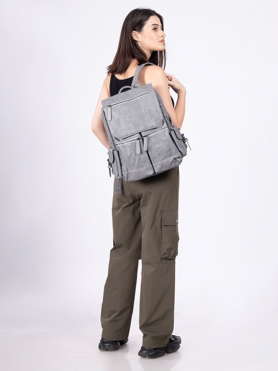 Multitasker Grey Backpack - DIMEH