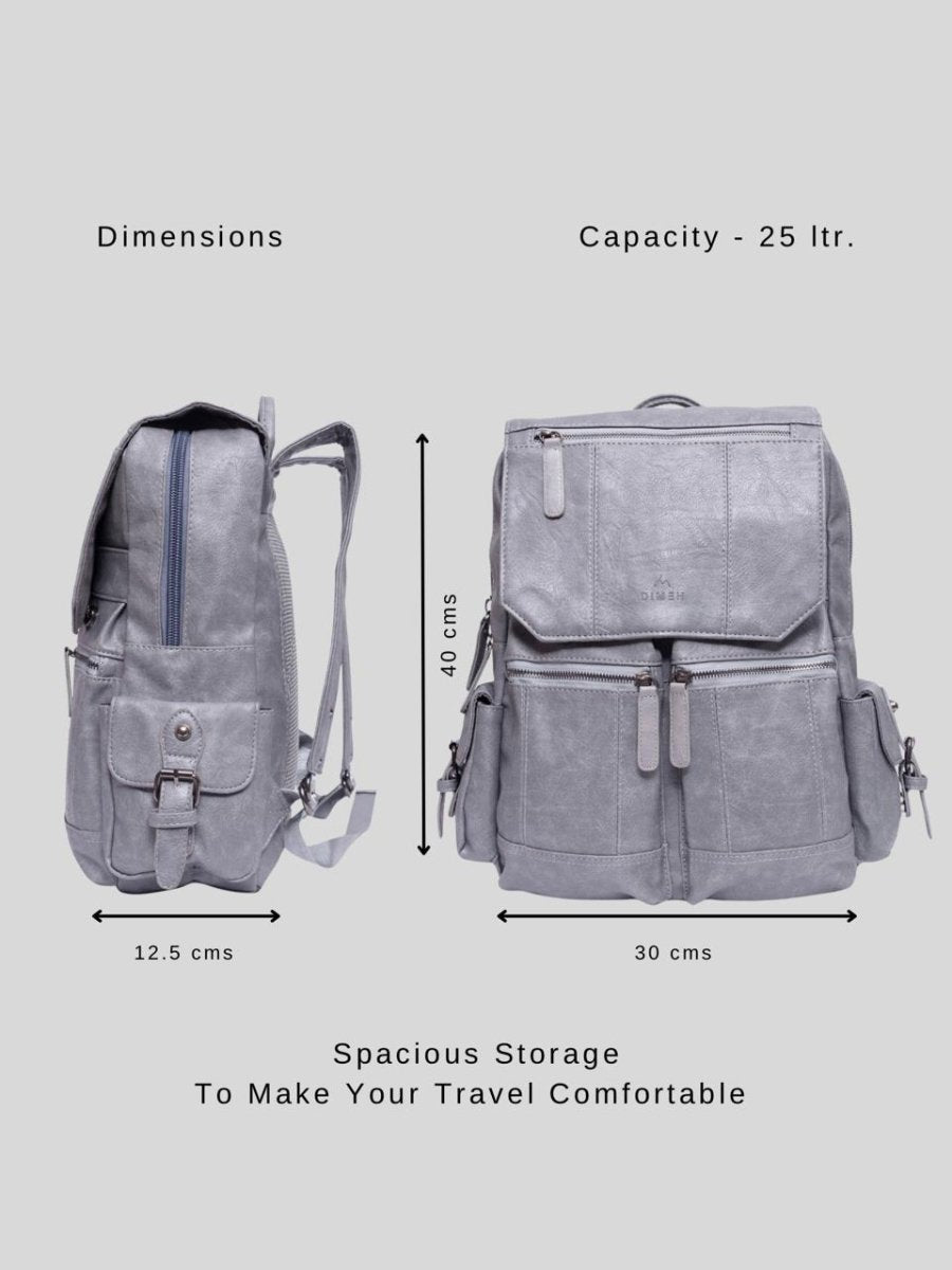 Multitasker Grey Backpack - DIMEH