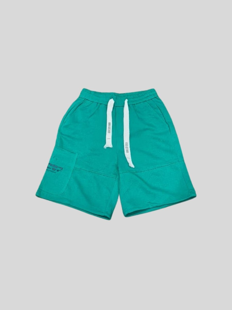 Radiant Green Knitted Shorts Men - DIMEH