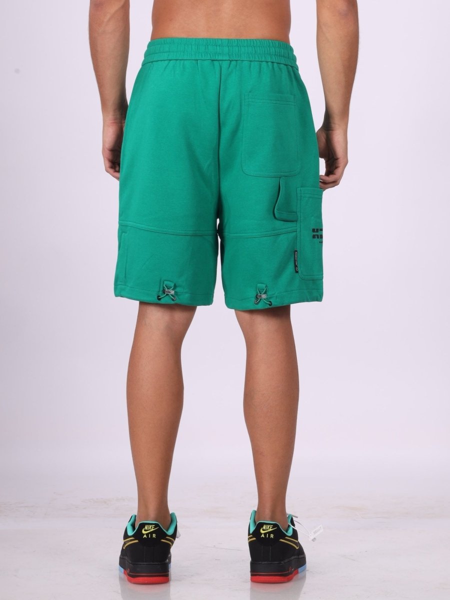 Radiant Green Knitted Shorts Men - DIMEH