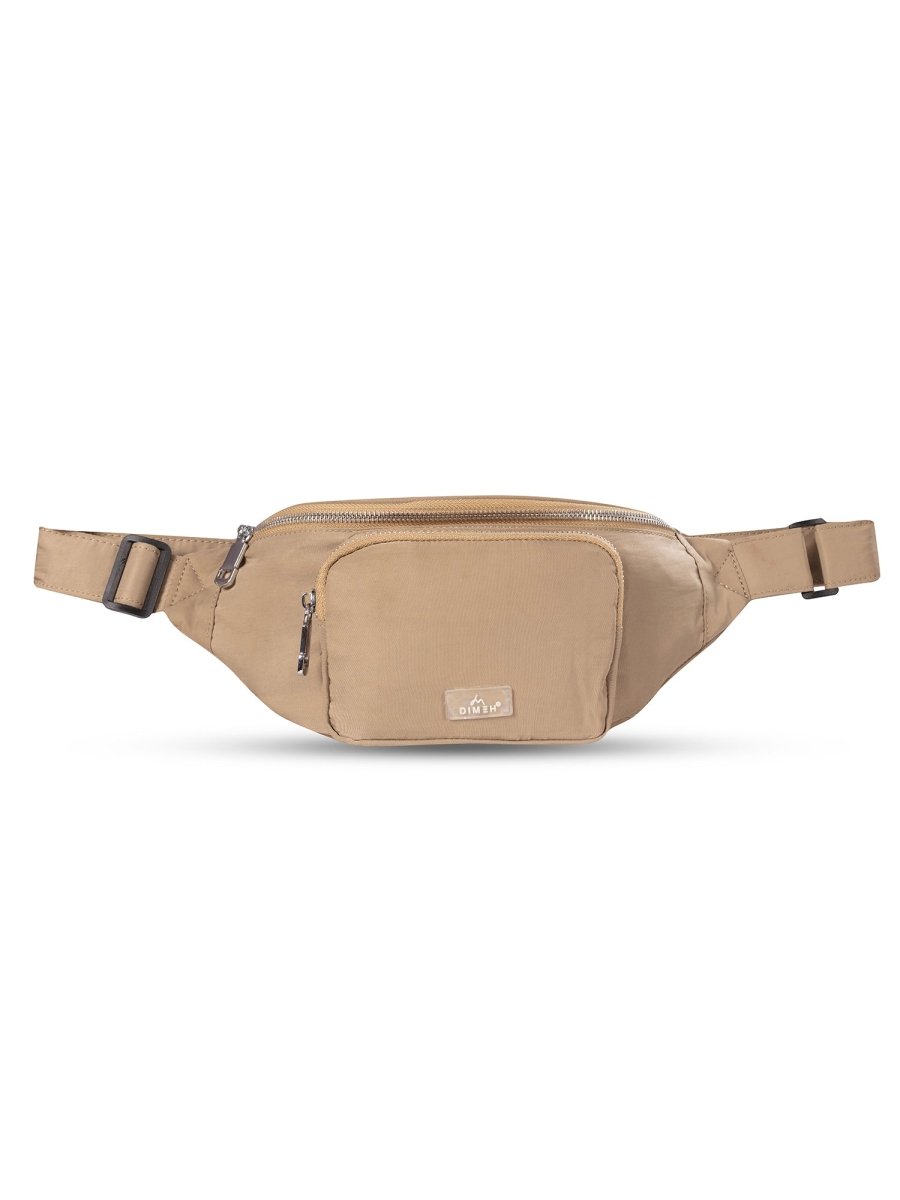 Sleek Sight Beige Bum Bag - DIMEH