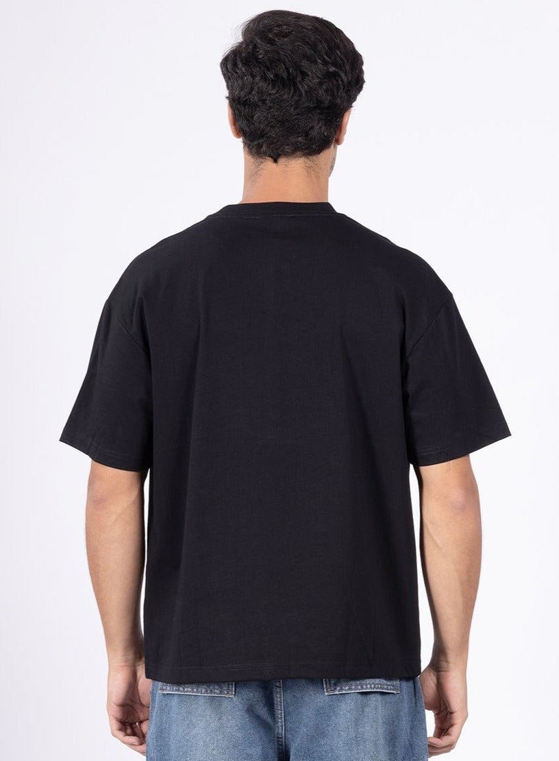 Sonic cat Black Oversized Tee Men - DIMEH