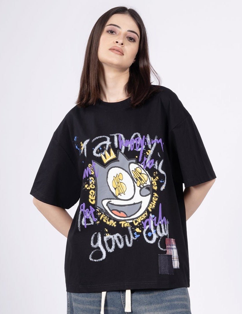 Sonic cat Black T-Shirt [ Unisex ] - DIMEH