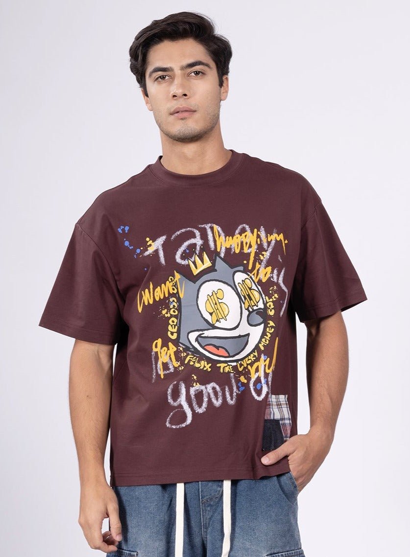 Sonic cat coffee Oversized Tee - DIMEH