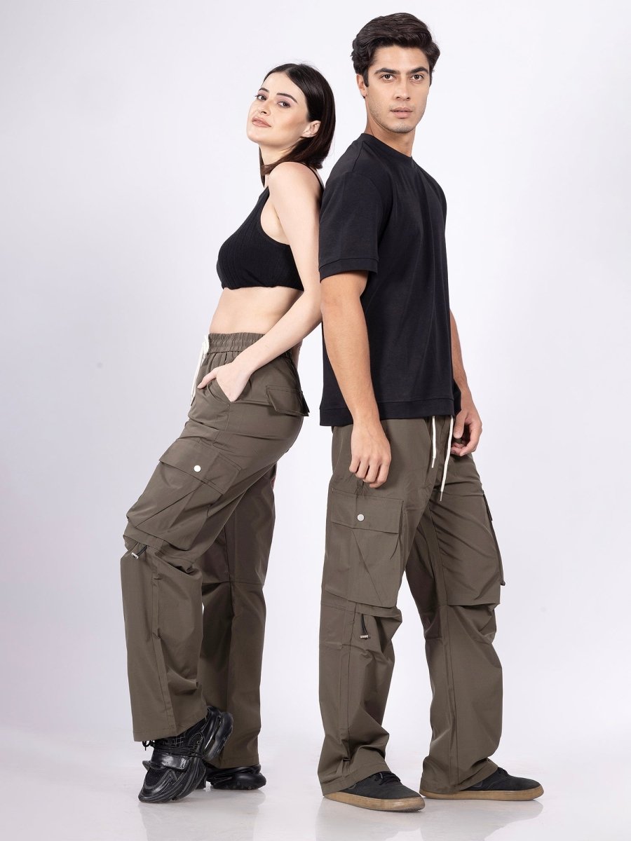 Urban Core Olive Parachute Pants - DIMEH