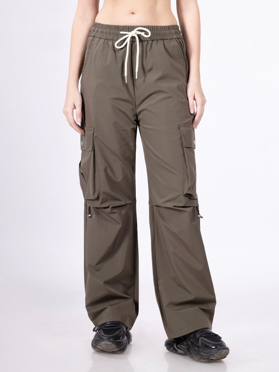 Urban Core Olive Parachute Pants [ Unisex ] - DIMEH