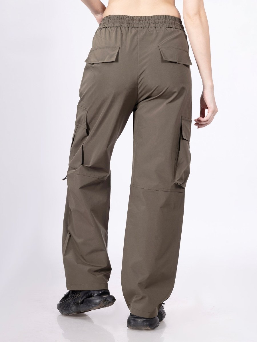 Urban Core Olive Parachute Pants [ Unisex ] - DIMEH