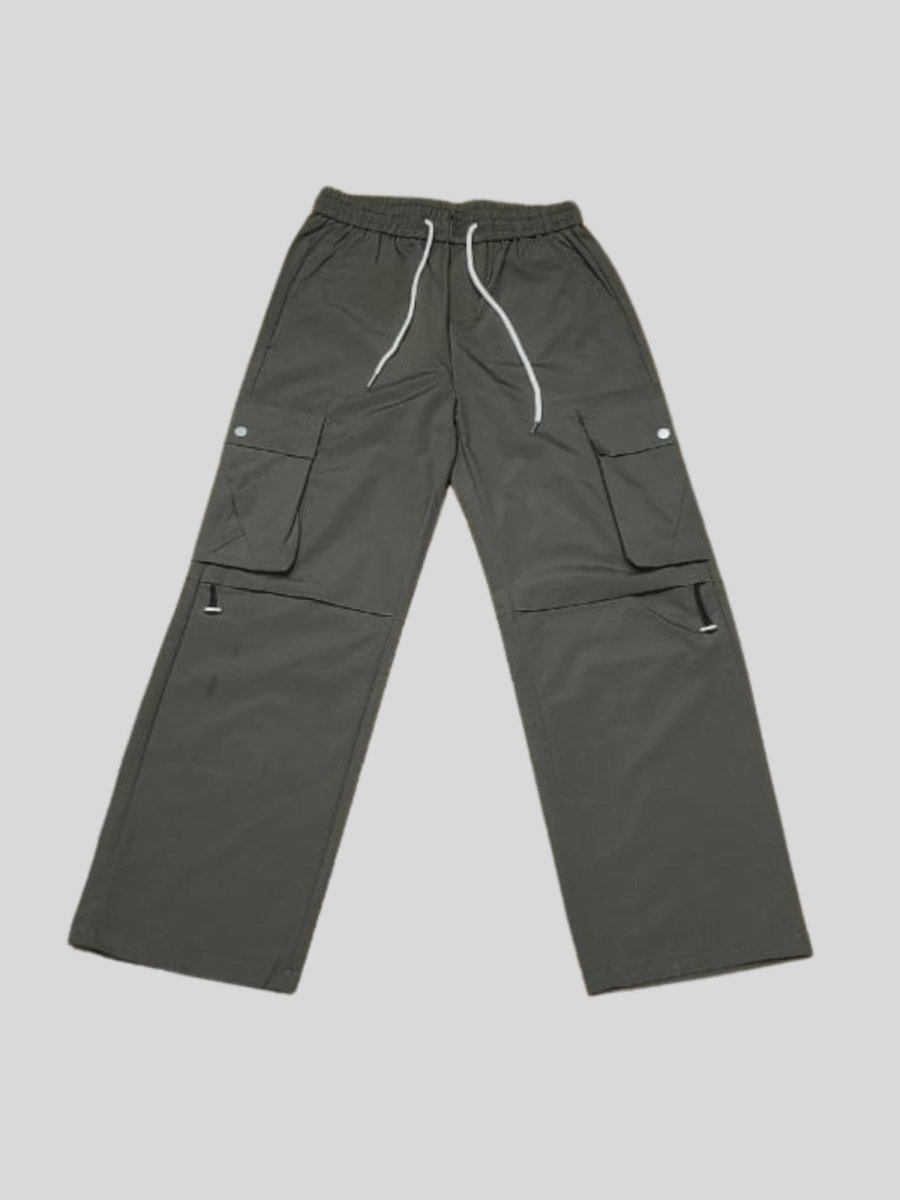 Urban Core Olive Parachute Pants [ Unisex ] - DIMEH