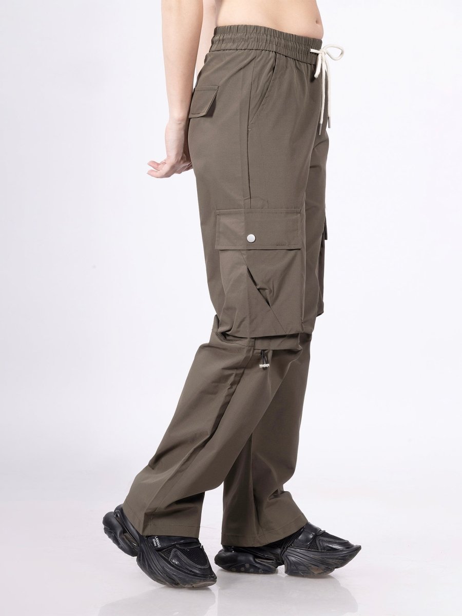 Urban Core Olive Parachute Pants [ Unisex ] - DIMEH