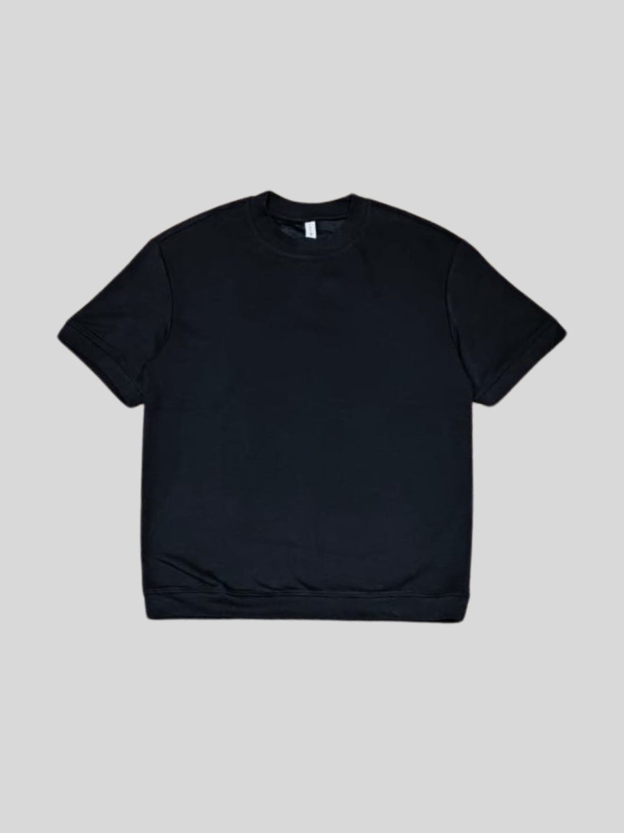 Urban Ease Black Loose Fit Tee - DIMEH