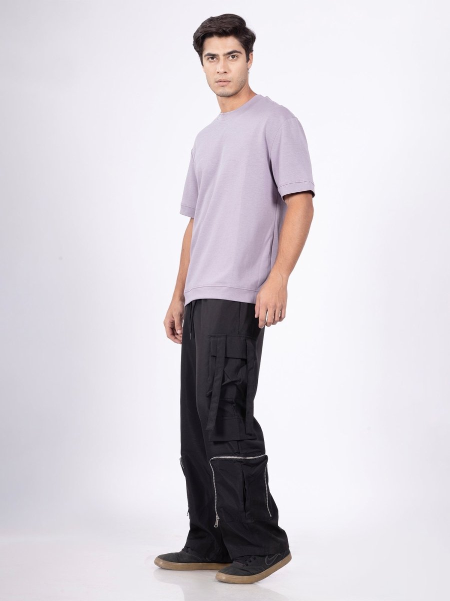 Urban Ease Mauve Loose Fit Tee - DIMEH