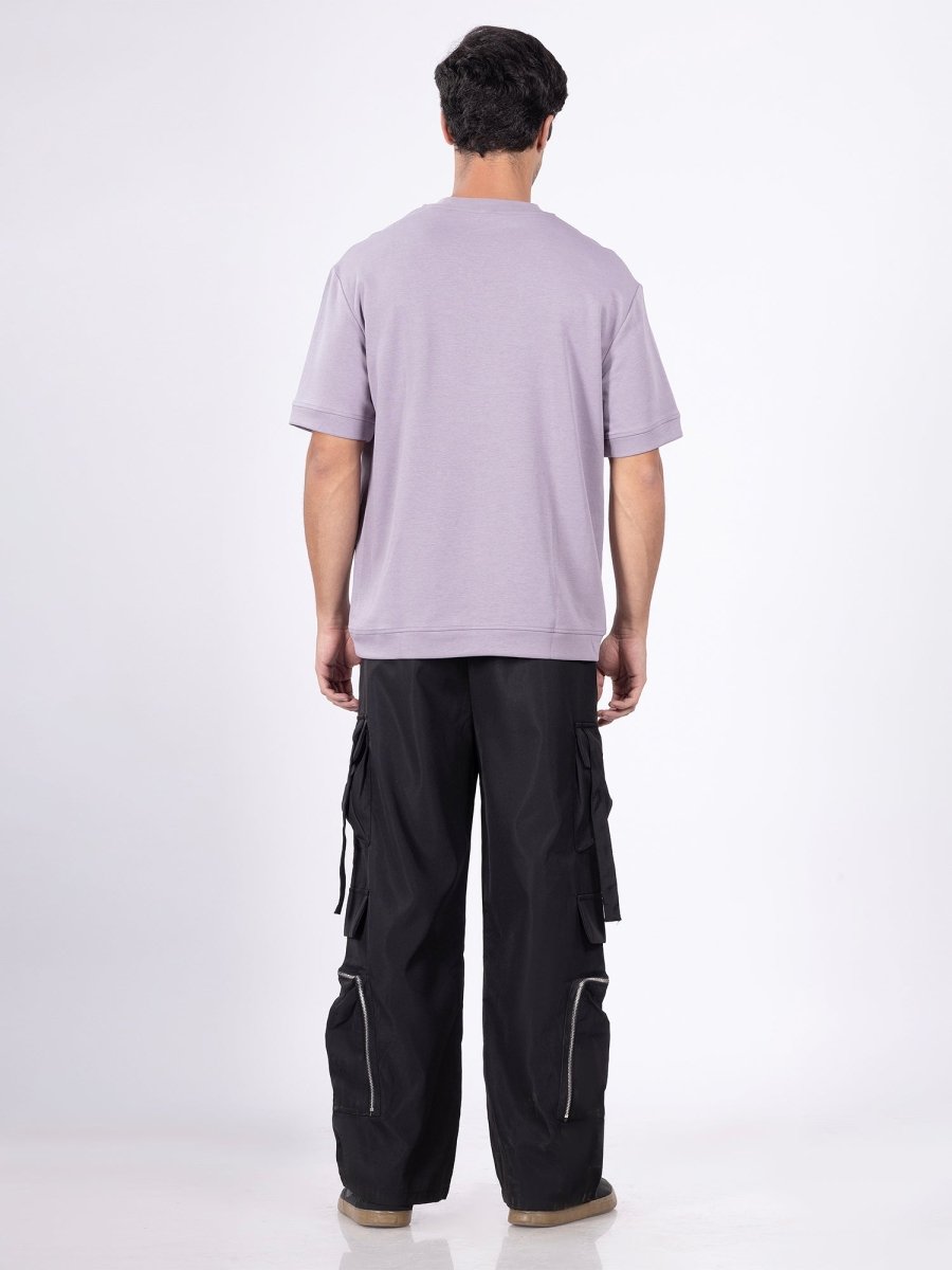 Urban Ease Mauve Loose Fit Tee - DIMEH