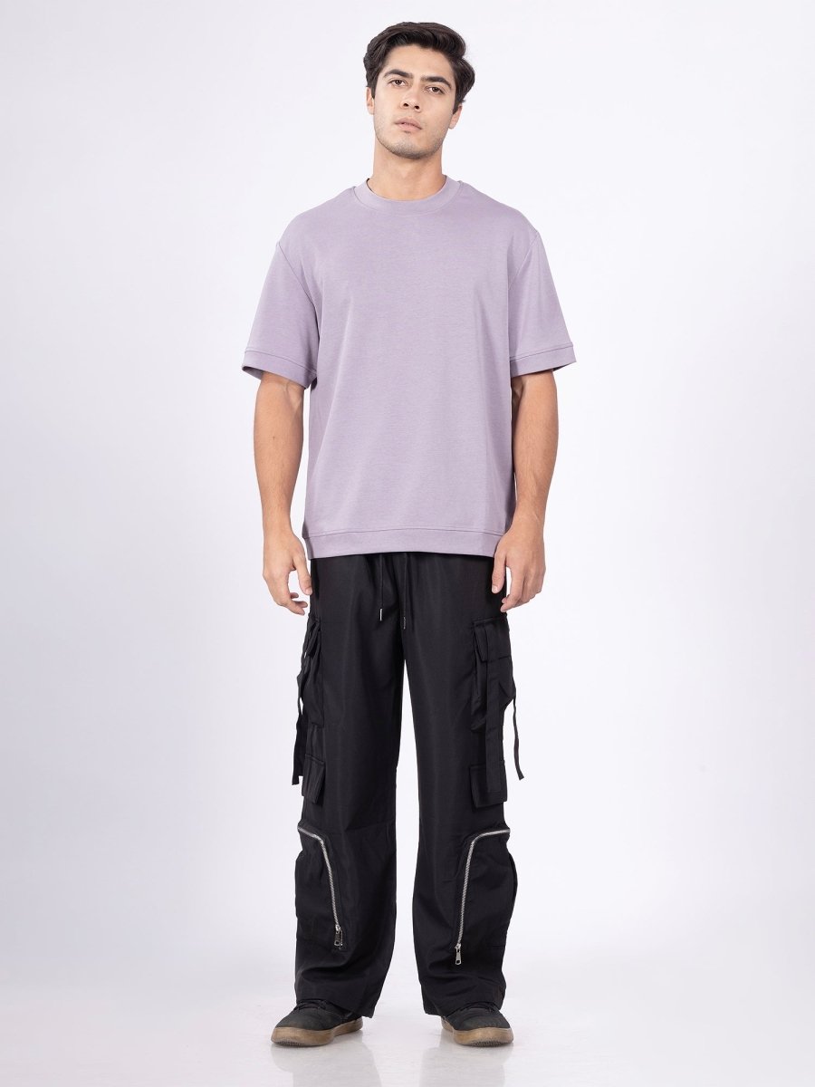 Urban Ease Mauve Loose Fit Tee - DIMEH