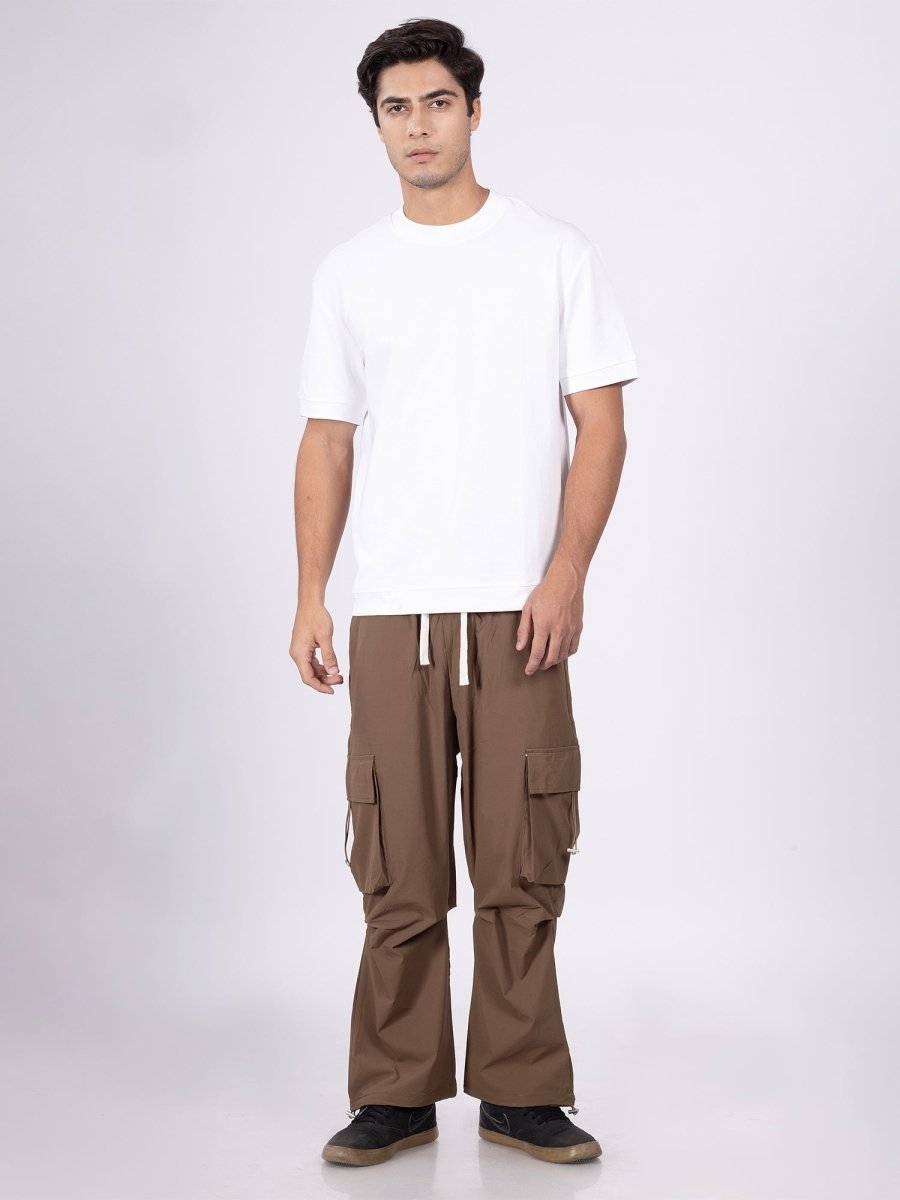 Urban Ease White Loose Fit Tee - DIMEH