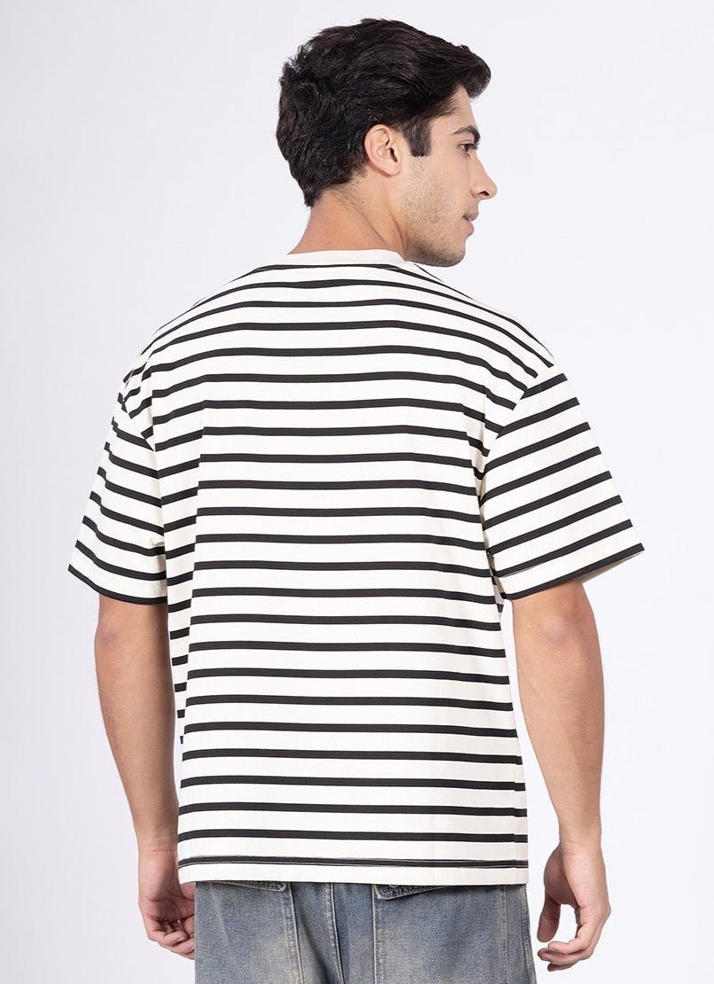 Vanilla Swirl Stripe Tee - DIMEH