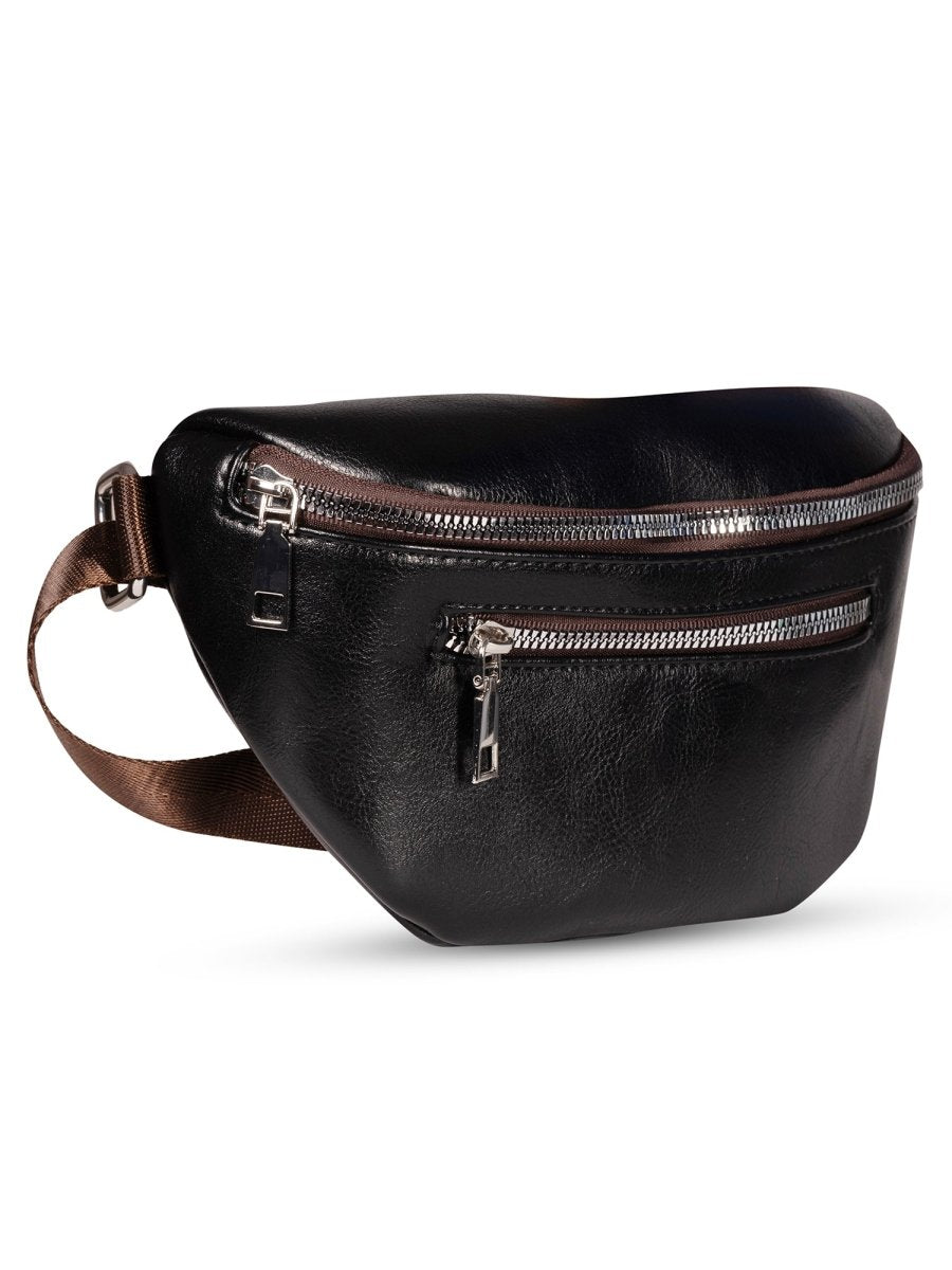 Varsity Black Bum Bag - DIMEH