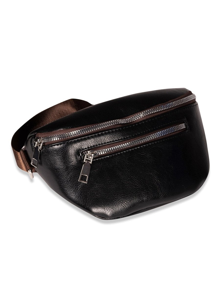 Varsity Black Bum Bag - DIMEH