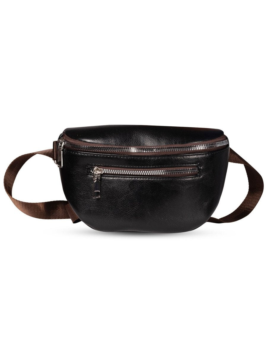 Varsity Black Bum Bag - DIMEH