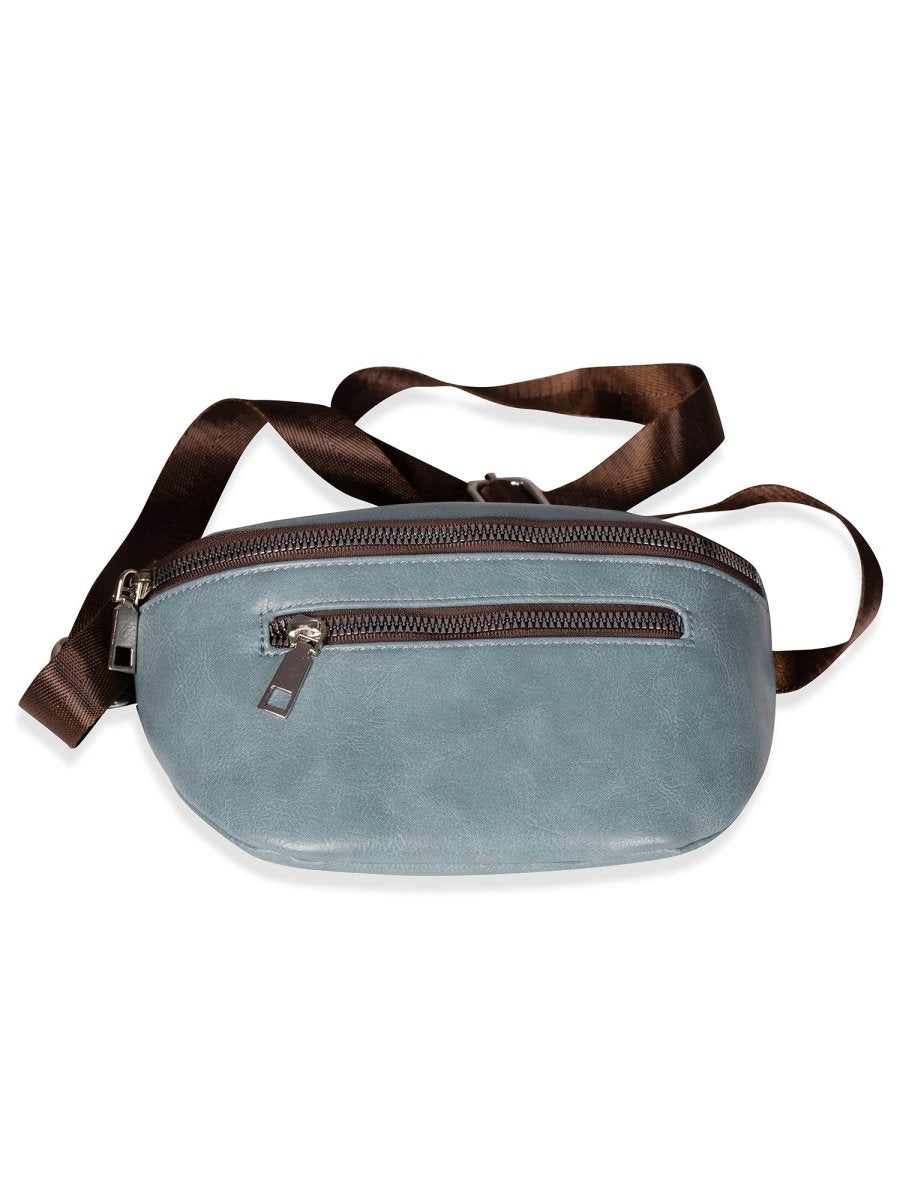 Varsity Slate Blue Bum Bag - DIMEH