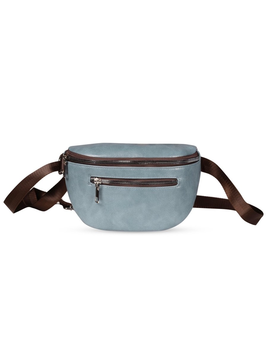 Varsity Slate Blue Bum Bag - DIMEH