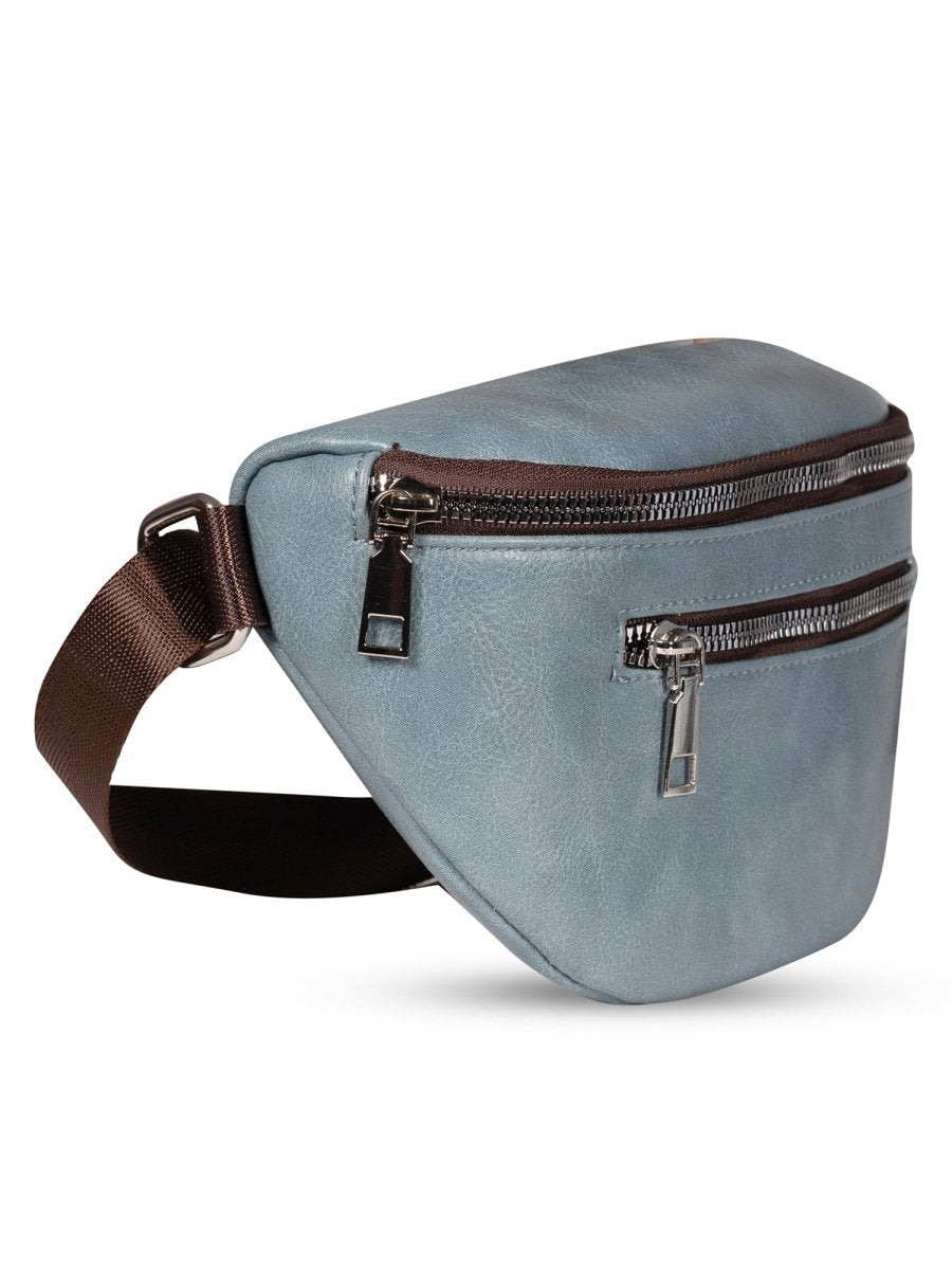 Varsity Slate Blue Bum Bag - DIMEH