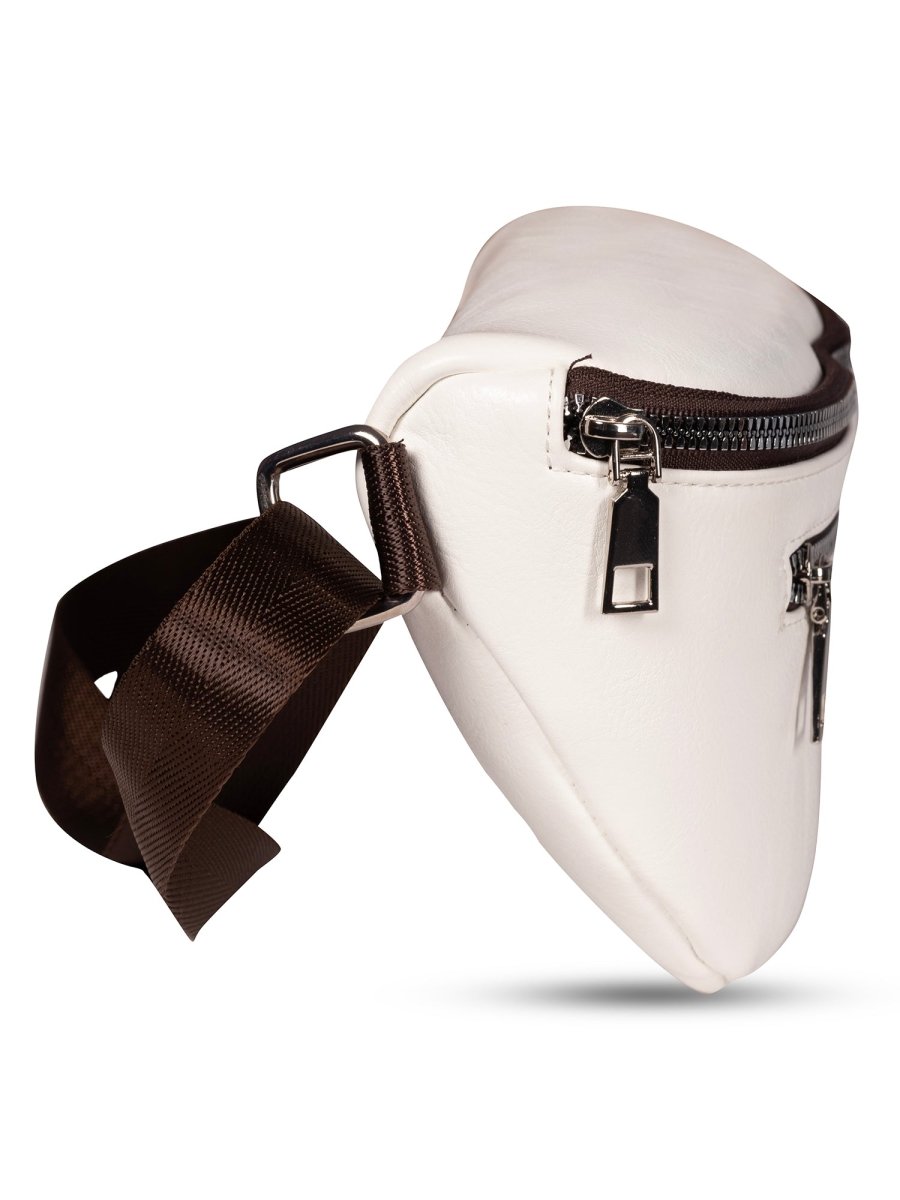 Varsity White Bum Bag - DIMEH