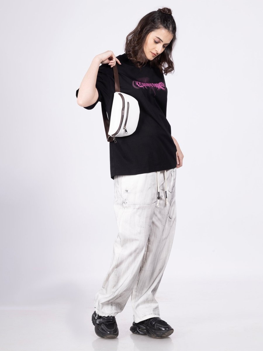 Varsity White Bum Bag - DIMEH