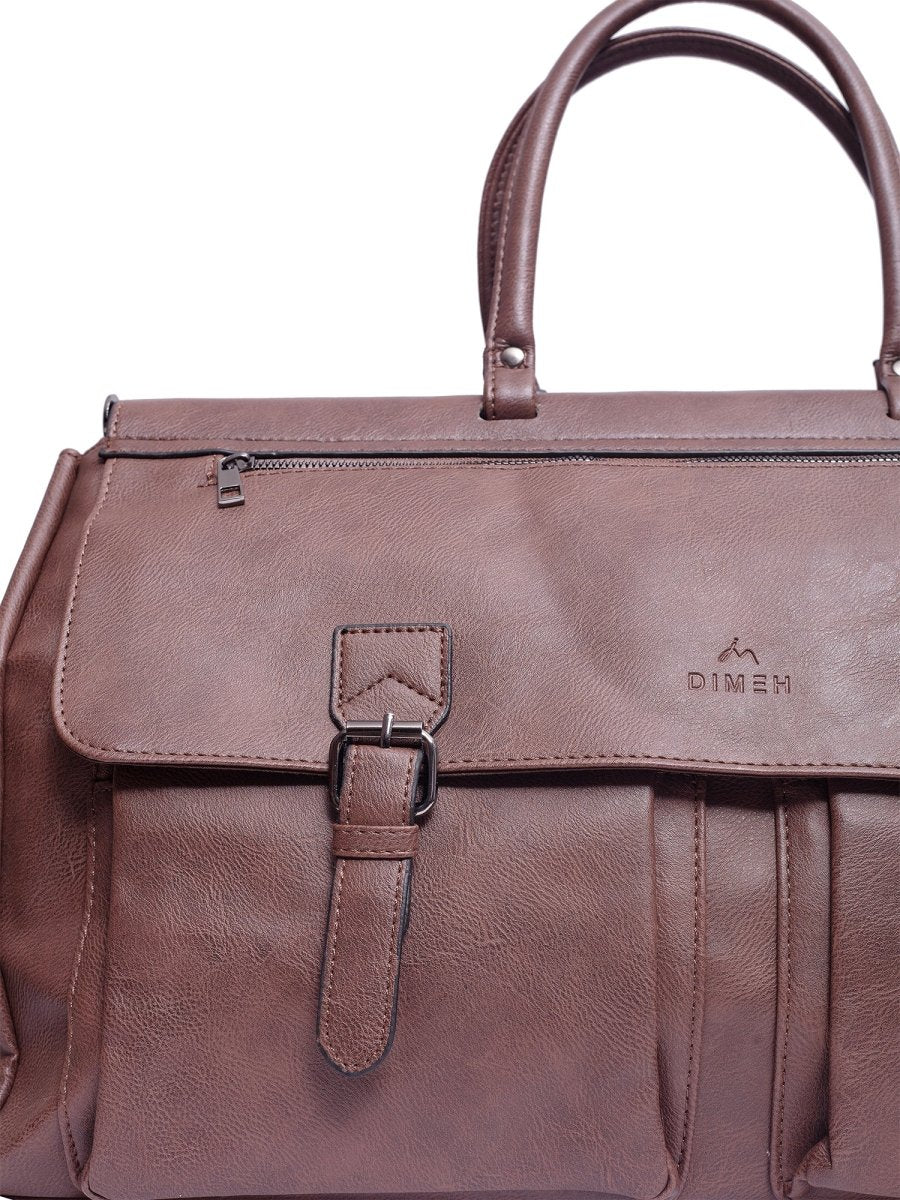 Vintage Brown Duffle Bag - DIMEH