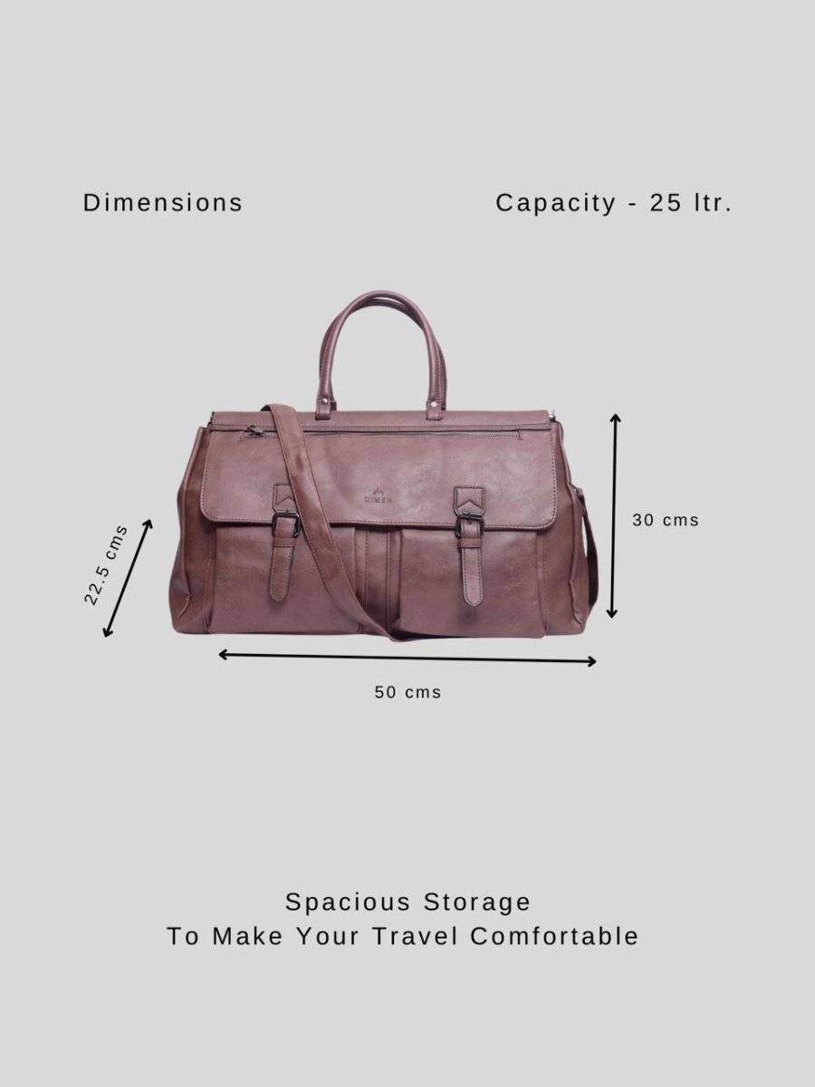 Vintage Brown Duffle Bag - DIMEH