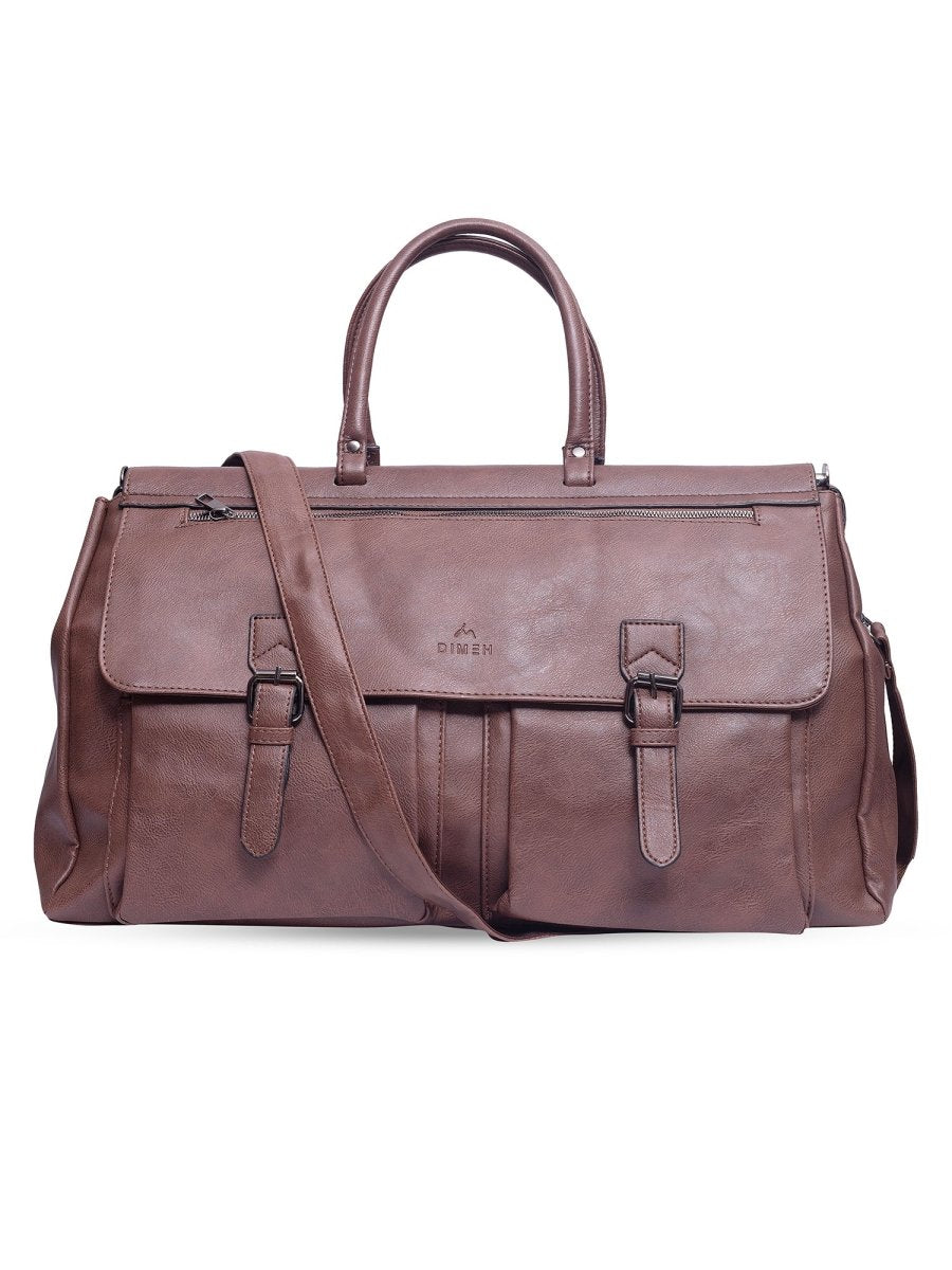 Vintage Brown Duffle Bag - DIMEH