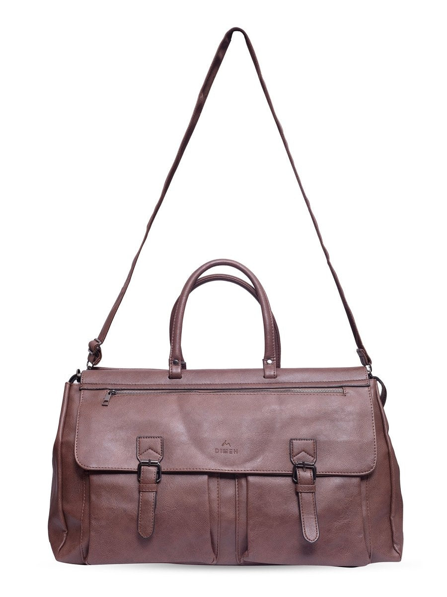 Vintage Brown Duffle Bag - DIMEH