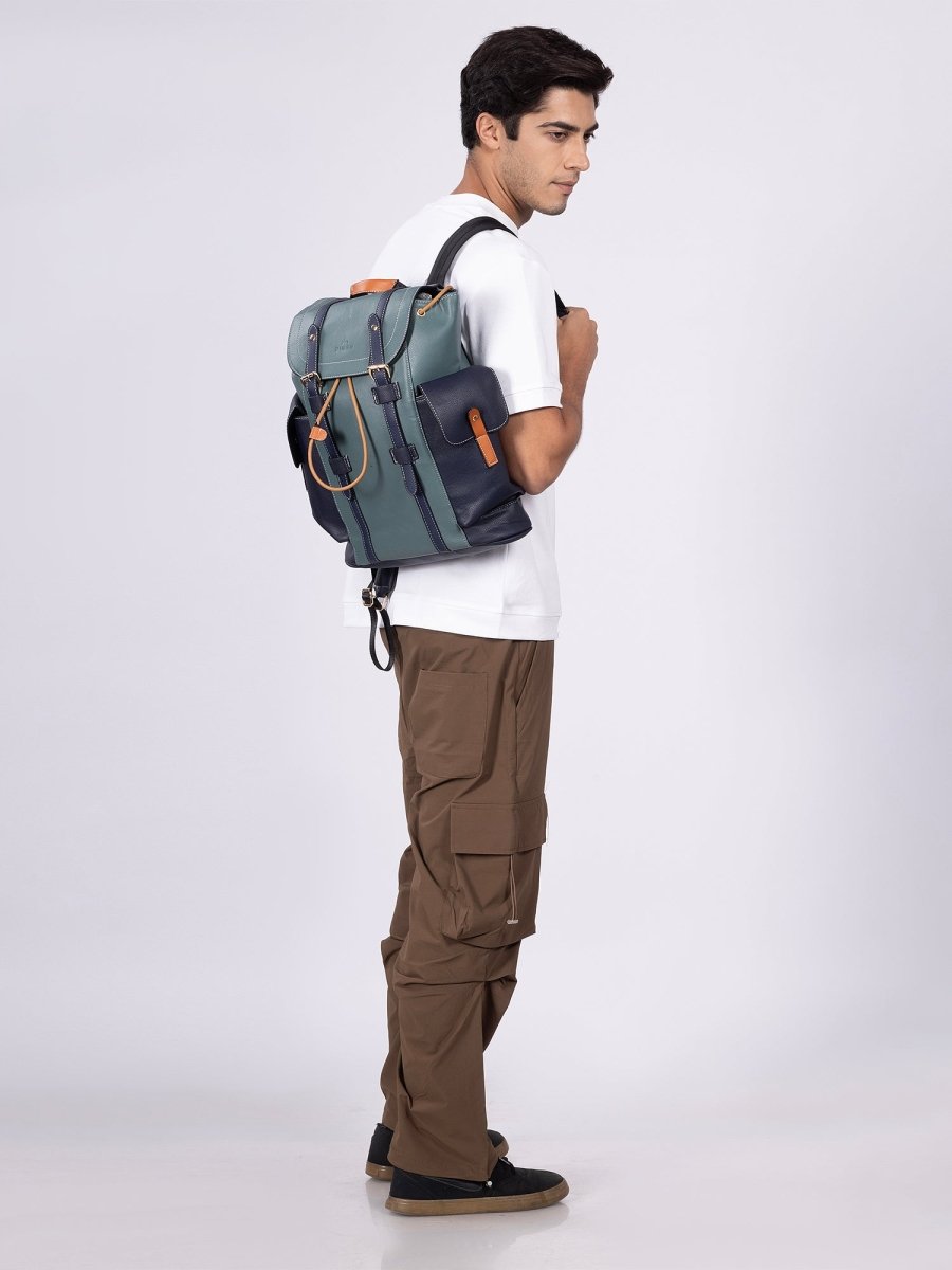 VividVoyager Green Backpack - DIMEH