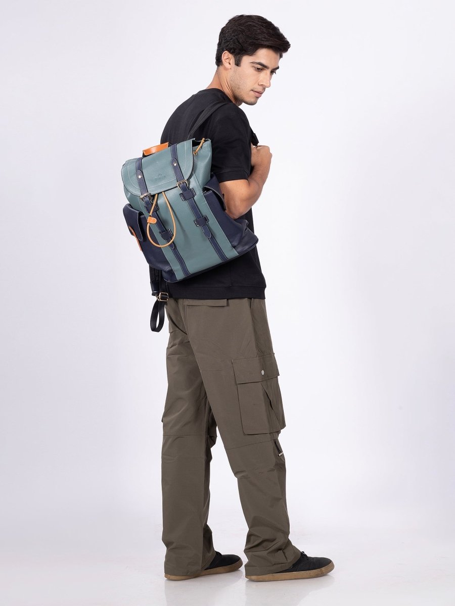 VividVoyager Green Backpack - DIMEH