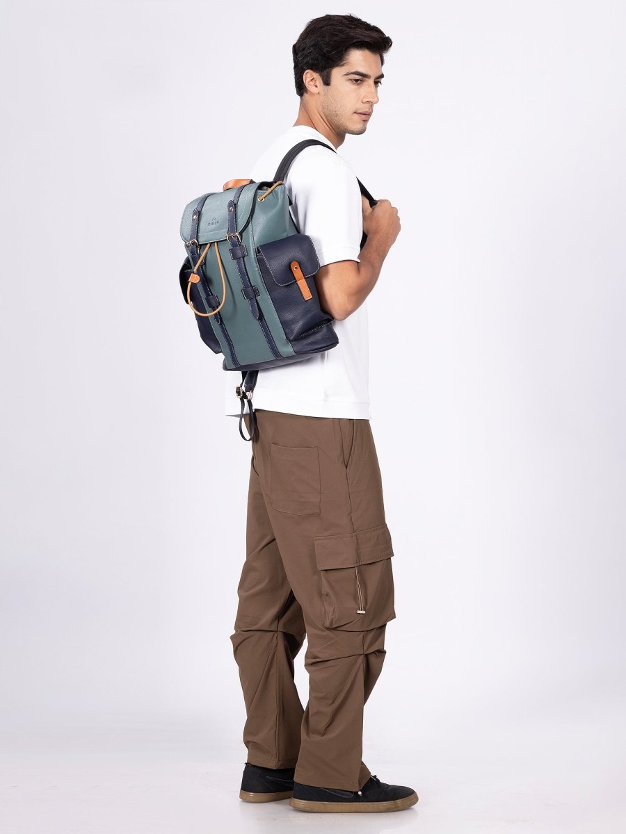 VividVoyager Green Backpack - DIMEH