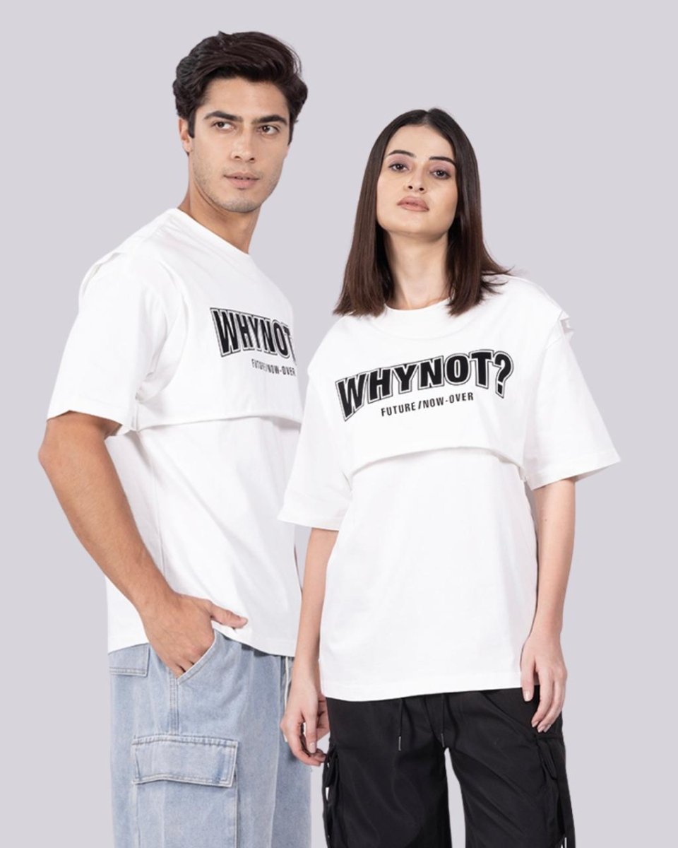 Why Not ? White T - Shirt [ Unisex ] - DIMEH